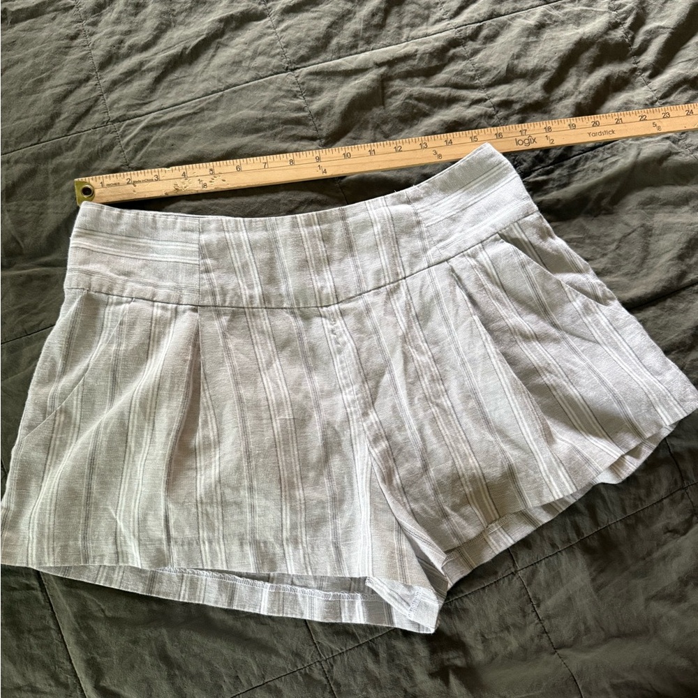 Free People Gray High Waist Shorts